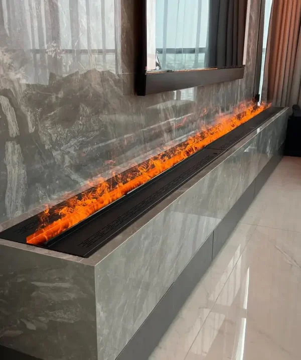Water Vapor Steam Fireplace, 3D, Steel