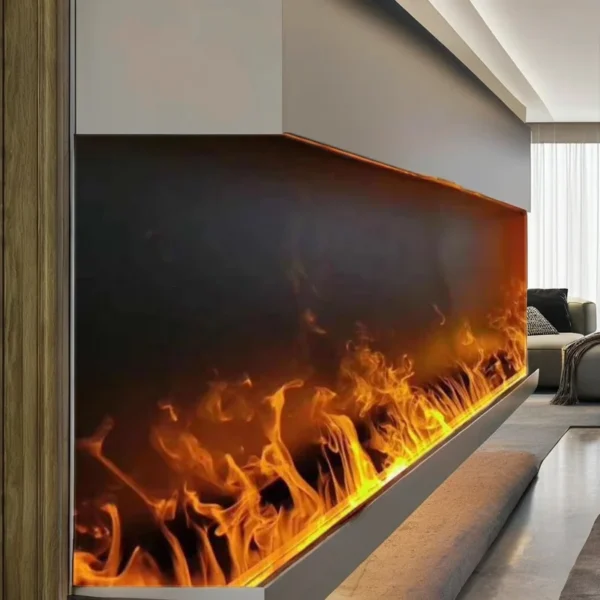 Water Vapor Steam Fireplace, 3D, Steel - view 6