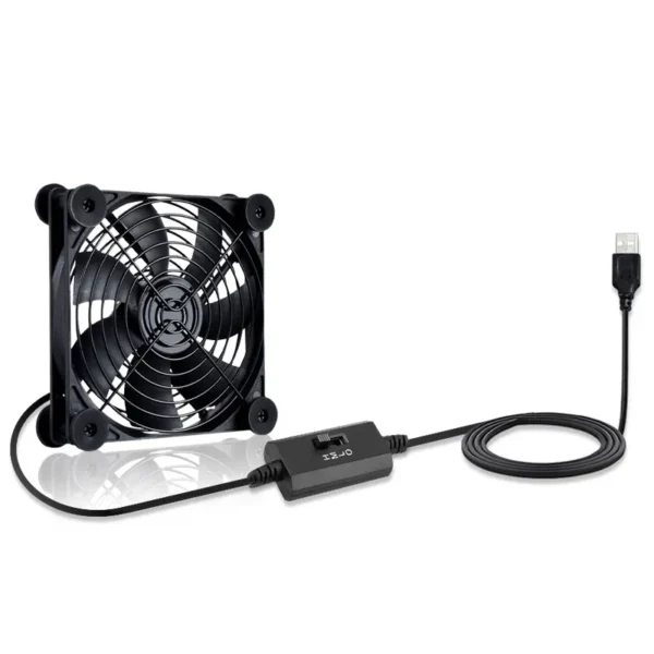 Waterproof Case Fan, 120mm, 3-Speed, 25mm - view 2