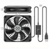 Waterproof Case Fan, 120mm, 3-Speed, 25mm - view 5