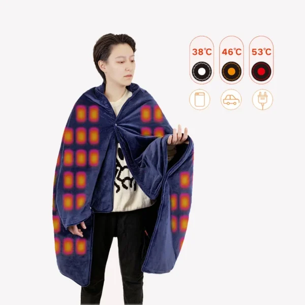 Wearable Heated Throw Blanket, 5v, USB