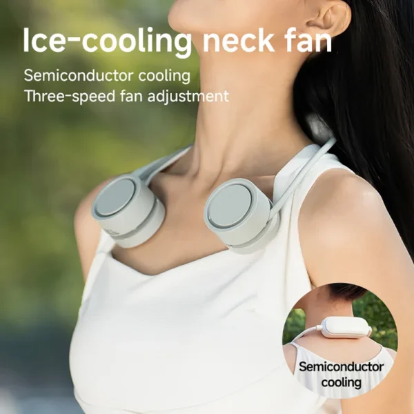 Wearable Neck Fan, USB, Brushless, 3-Speed - view 5