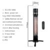 Weatherproof Infrared Quartz Heater, Portable, 230V~50HZ - view 3