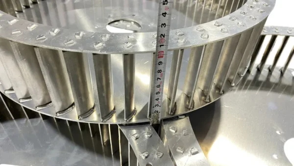 Welded Aluminum Multi-blade Impeller, 500mm, Aluminum Alloy - view 3