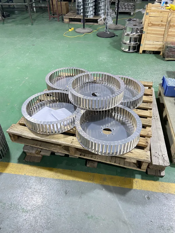 Welded Aluminum Multi-blade Impeller, 500mm, Aluminum Alloy - view 6