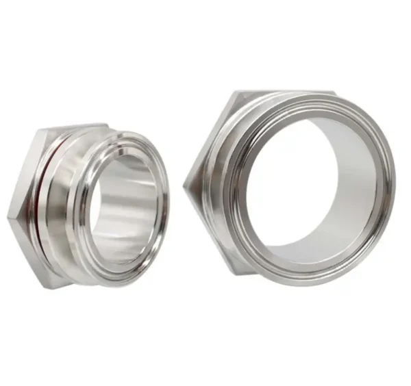 Weldless Bulkhead Tri, Stainless, Steel, SS304, 1.5"/2" - view 2