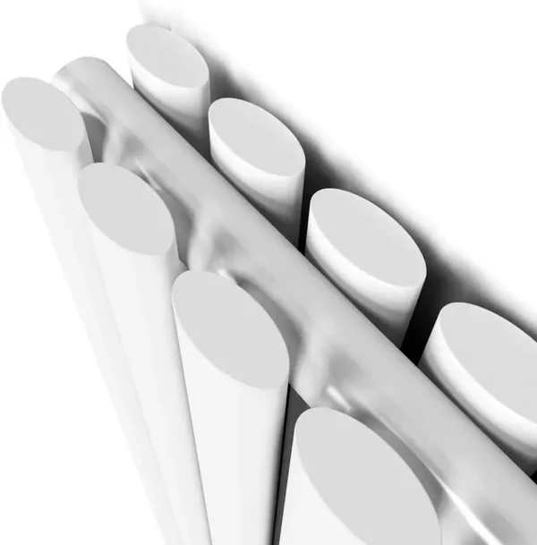 White Designer Radiator, mild steel, 3 Years - view 6