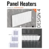 White Designer Radiator, Wall, Aluminum, 3 Years - view 4