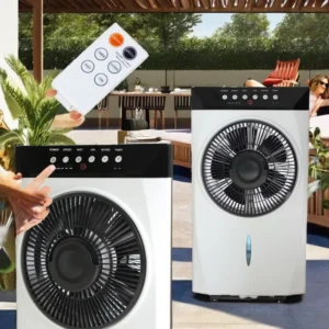 Wholesale Indoor Cooling Water Mist Fan Remote Control Plastic 360 Degree Wind Circulation A+ Energy Efficiency Outdoor Hotel