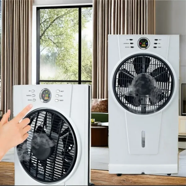 Wholesale Indoor Cooling Water Mist Fan Remote Control Plastic 360 Degree Wind Circulation - view 3