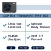 Wifi Pool Heat Pump, GTGLOBE, R32, 7kW, Inverter - view 2