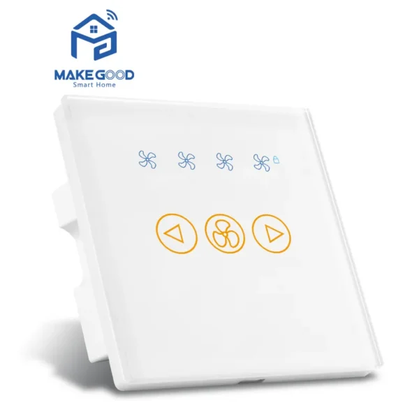 Wifi Smart Dimmer Fan, UKCA, RGB, Wall, 4-Level - view 2