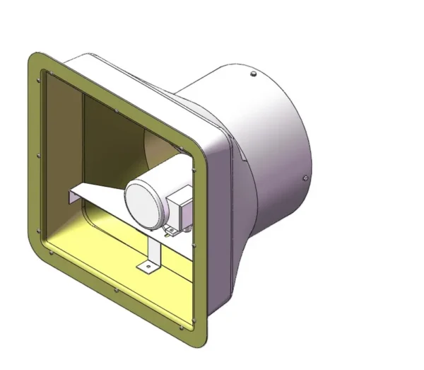 Wind Cone Exhaust Fan, ZYMK, FRP - view 2