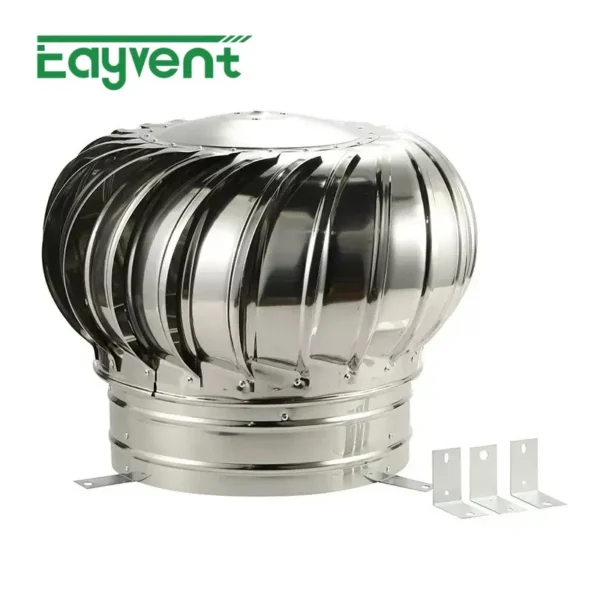 Wind Driven Turbine Ventilator, 201, Stainless, Steel, Roof