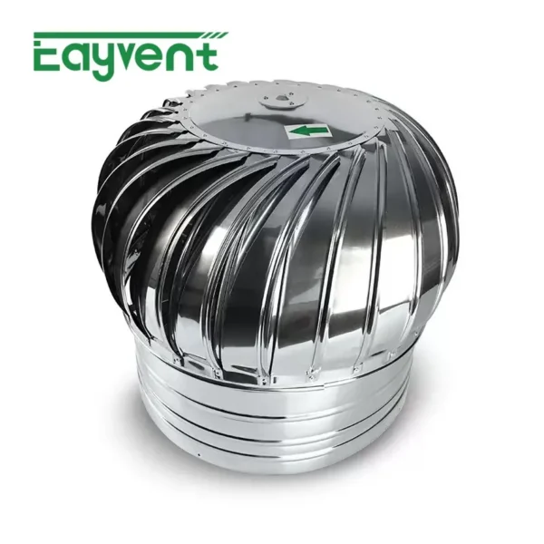 Wind Driven Turbine Ventilator, 201, Stainless, Steel, Roof - view 4
