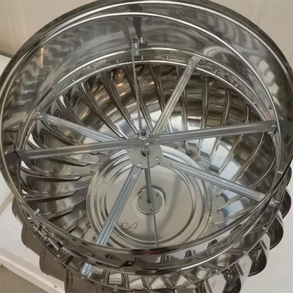 Wind Powered Exhaust Fan, 900mm, Stainless Steel - view 3