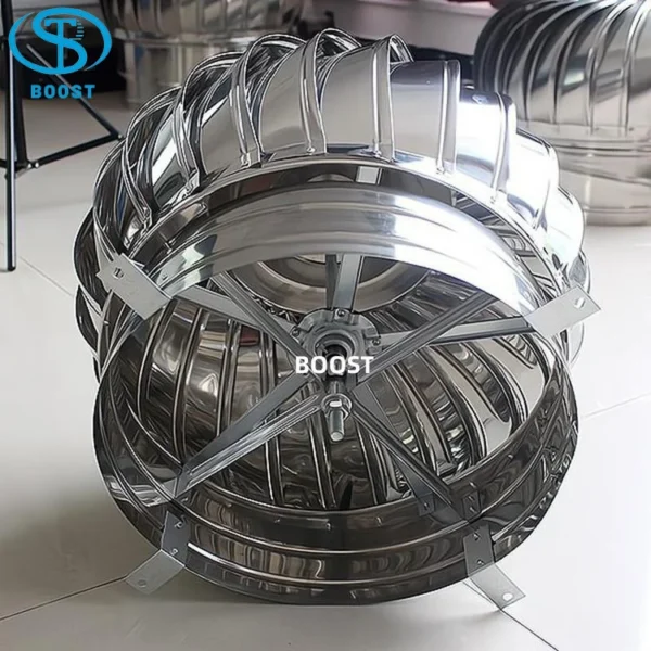 Wind Turbo Exhaust Fan, Stainless, Steel, Roof - view 6