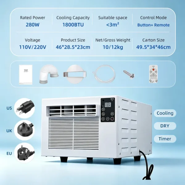 Window Air Conditioner, 7000BTU, Electric - view 6