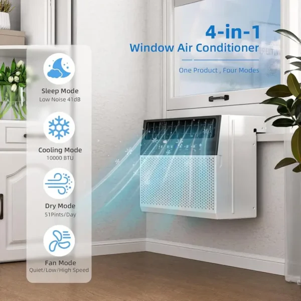 Window Air Conditioner, WIFI, 6000BTU, 8000BTU, 10000BTU - view 2