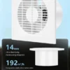 Window Exhaust Fan, Axial, 220-240V, Electric - view 2