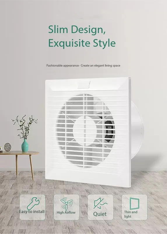 Window Exhaust Fan, Axial, 220-240V, Electric - view 3