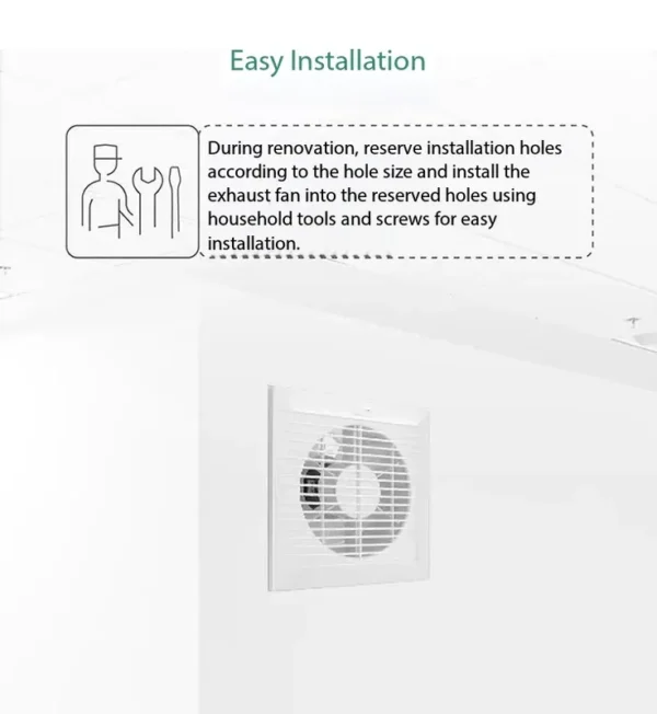 Window Exhaust Fan, Axial, 220-240V, Electric - view 4