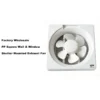 Window Shutter Exhaust Fan, Plastic, Copper