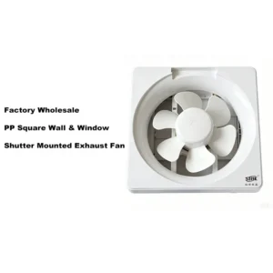 Window Shutter Exhaust Fan, Plastic, Copper