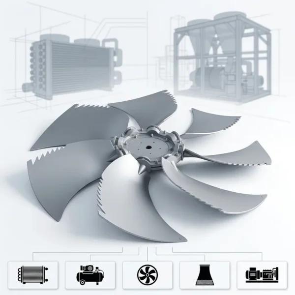 Wings Axial Fan, Aluminum, 900mm, 68640m/h