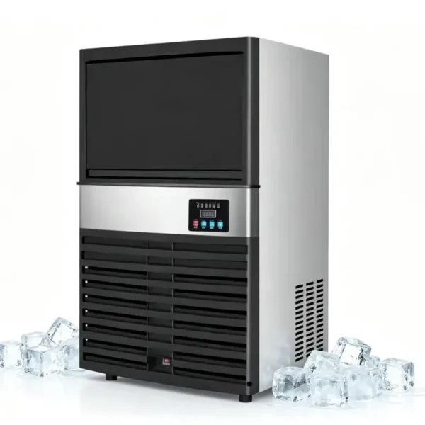 With Ice Cube Compressor, Stainless, Steel