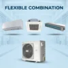 With Inverter Heat Pump, VRF, 220 V, Copper