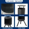 Wood Burning Heating Stove, metal, Patio Heaters - view 3
