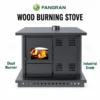 Wood Burning Pellet Stove, 120ZB, 16kW