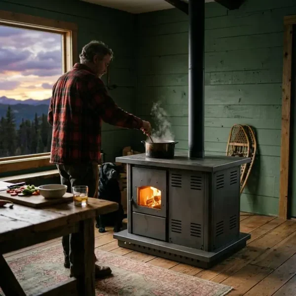 Wood Burning Pellet Stove, 120ZB, 16kW - view 2