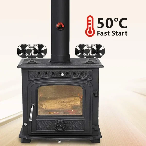 Wood Fireplace, Vehicle Power Supply, Aluminum - view 4