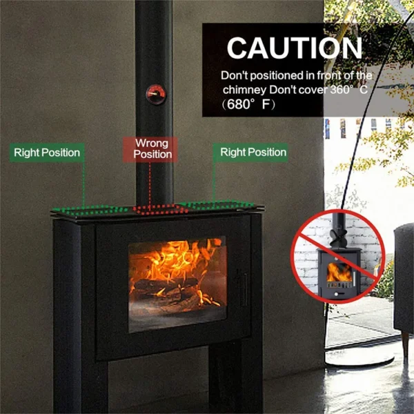 Wood Fireplace, Vehicle Power Supply, Aluminum - view 6