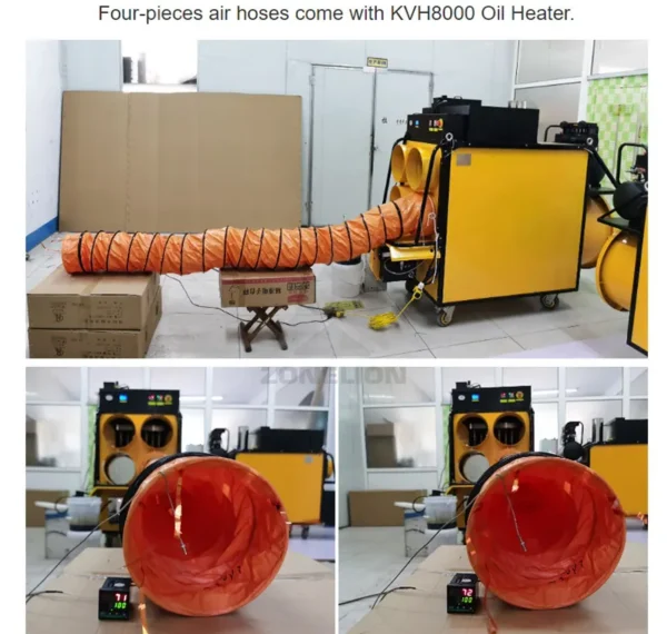 Workshop Waste Oil Heater, 800, 000Btu, Portable, KVH8000 - view 4