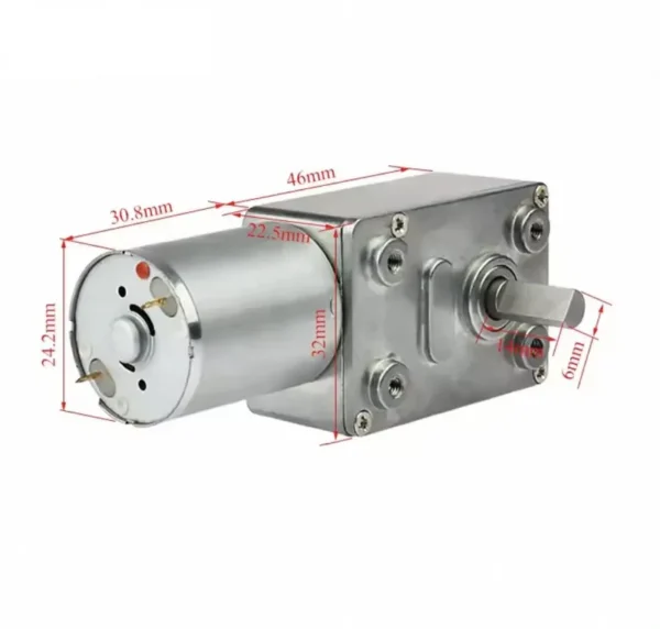 Worm Gear Motor, JGY370, JGY-370, 6-150, RPM - view 3