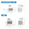 Ybx3-180l-4-22 Three-phase Aluminum Motor, JINRJIAN, 380V - view 3