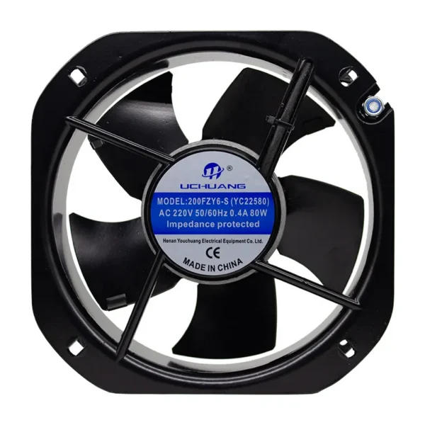 Yc22580 Metal Impeller, Axial, 225X225X80mm, 230/380V - view 3