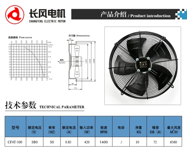 Ywf Fan, Axial, 500mm - view 4