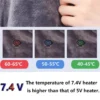 Zip Heated Throw Blanket, 12V, USB, Portable, Cordless - view 2