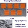 Zip Heated Throw Blanket, 12V, USB, Portable, Cordless - view 4