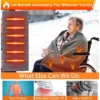 Zip Heated Throw Blanket, 12V, USB, Portable, Cordless - view 5