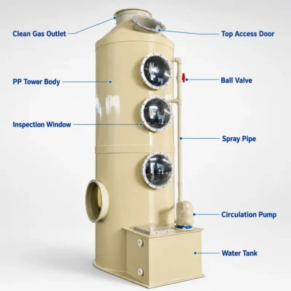 Absorber Scrubber Spray Tower - view 4