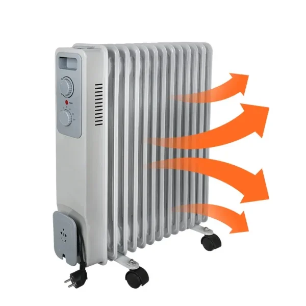 Adjustable Thermostat Oil Radiator, Portable, 230v 50, 1000W
