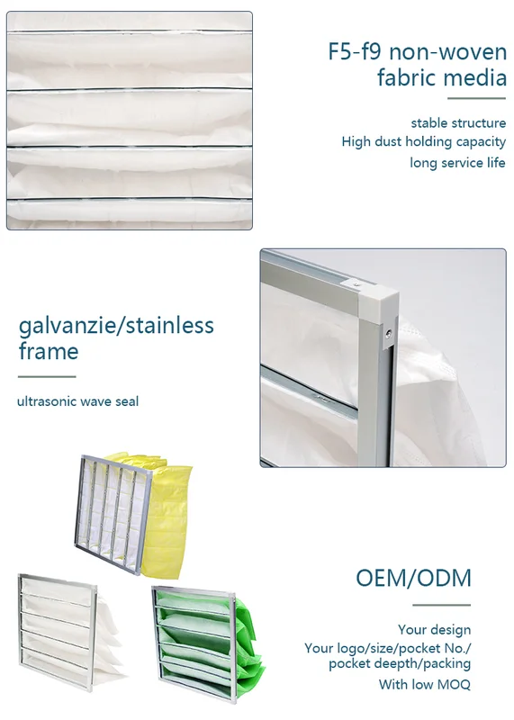 Ahu Air Conditioning Unit, synthetic fiber, Pocket filter - view 4