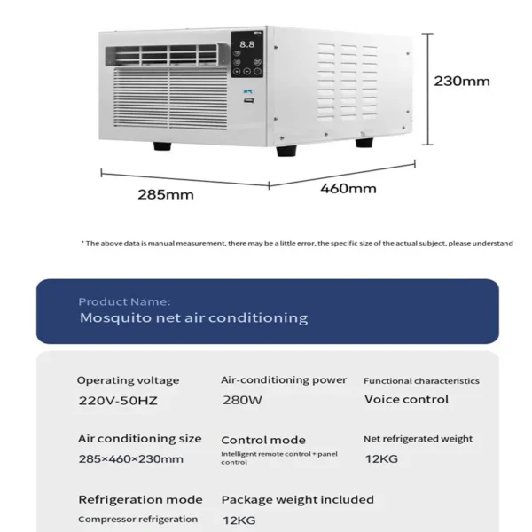 Air Conditioner, 1881btu, 110v, 220v, 50hz/60hz - view 2