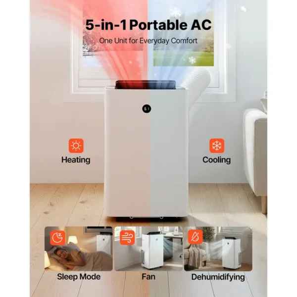 Air Conditioner, Portable, 14000, BTU, LED - view 2
