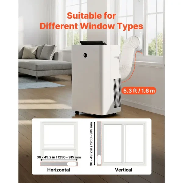 Air Conditioner, Portable, 14000, BTU, LED - view 3